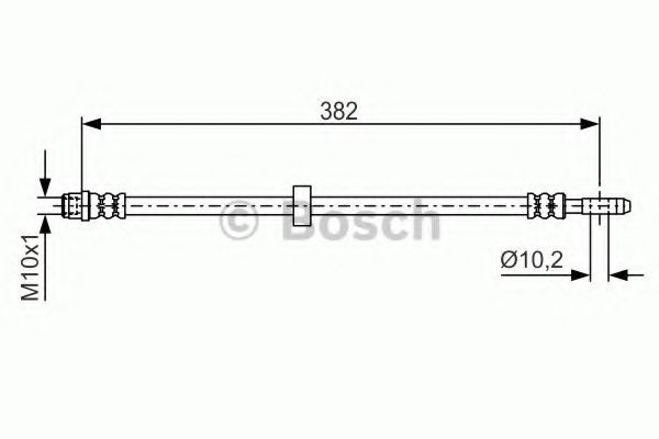 Conducta / cablu frana VW LUPO (6X1, 6E1) (1998 - 2005) BOSCH 1 987 476 696