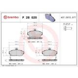 Placute frana Honda Civic 6 Aerodeck (Mb, Civic 6 Fastback (Ma, Civic 6 Hatchback (Ej, Civic 7 Coupe (Em2), Civic 7 Hatchback (Eu, Civic 7 Sedan (Es,, BREMBO