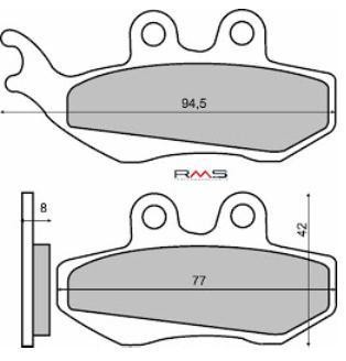 Placute frana (Sinter) Piaggio Hexagon 250 Cod Produs: MX_NEW 225100362RM foto