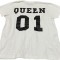 Tricou dama, marimea S , model QUEEN