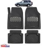 Covorase Auto TeamCar&reg; Tip Tavita Compatibile Honda CR-V 2 (2001&ndash;2006) - Suv Silver, Cauciuc, Oem