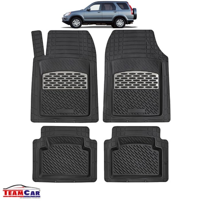 Covorase Auto TeamCar&reg; Tip Tavita Compatibile Honda CR-V 2 (2001&ndash;2006) - Suv Silver