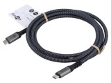 Cablu USB 4.0 USB C 1,8m Goobay negru/gri
