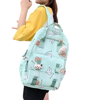 Ghiozdan Teddy verde foto