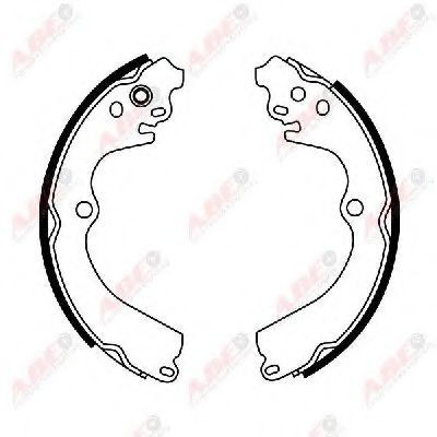 Set saboti frana SUBARU LEGACY III (BE, BH) (1998 - 2003) ABE C07009ABE foto