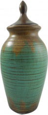 Vaza ceramica verde mare foto