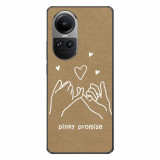 Husa compatibila cu Oppo Reno10 5G Silicon Gel Tpu Model BFF Pinky Promise