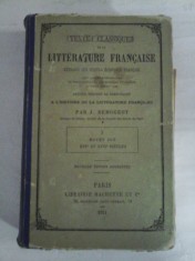 TEXTES CLASSIQUES DE LA LITTERATURE FRANCAISE extraits des grands ecrivains francais - J. DEMOGEOT Paris, 1884 foto