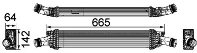 MAHLE CI 170 000P Intercooler, compresor foto