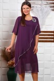 Cumpara ieftin Rochie de ocazie Sonia Mov - 48Marimea