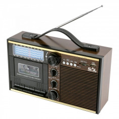 Radio retro cu casetofon foto