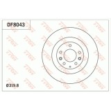 Disc frana Trw DF8043, parte montare : Punte fata