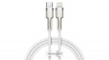 Baseus Cafule Cablu USB C - Lightning, PD, 20W, 1m (alb)
