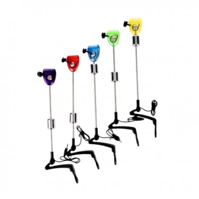 Set 5 swingere pescuit cu iluminare led 5 culori model nou foto