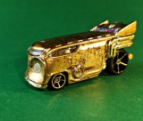 C-3 PO Star Wars Hot Wheels Mattel Rouge One 2015, 1:64 vintage Made in Thailanda Diecast carcasă metalică aurie cu efect de rugină roboțel X