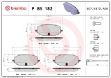 BREMBO P 85 182 PRIME LINE set placute frana,frana disc