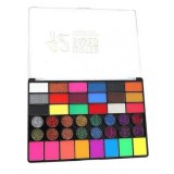 Cumpara ieftin Paleta artistica glow pentru pictura pe fata si corp, 42 culori reactive la lumina, activare cu apa, pentru machiaj creativ si evenimente tematice