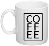 Cana alba personalizata &quot;Coffee&quot;, INOVATIX&reg;. 330ml