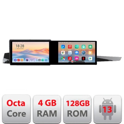 Navigatie Renault Laguna 3 Edotec 2 ecrane 8 core 4+128 21.6 inch Incell android Wifi 5Ghz gps internet CarStore Technology foto