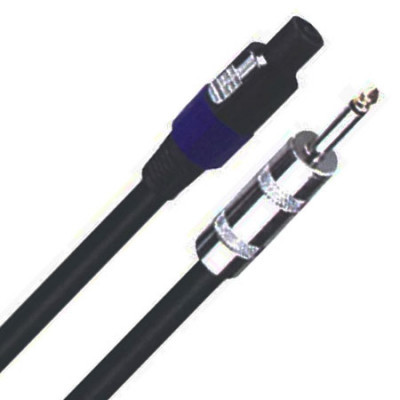 Cablu pentru difuzor Speakon - Jack 6.3 mm, lungime 20 m, Negru foto