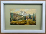 Toader Schipor Tablou Peisaj Bucovinean de Toamnă , Pictura &icirc;n ulei, inramat 24x33cm, Peisaje, Realism