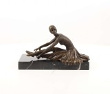 Balerina Tanara- statueta Art Deco din bronz DC-15, Nuduri