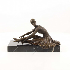 Balerina Tanara- statueta Art Deco din bronz DC-15