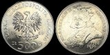 POLONIA 500 ZLOTI 1989, WLADYSLAW II JAGIELLO , KM 194 , XF++