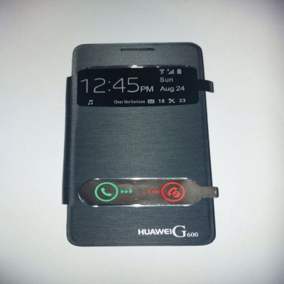 Husa Huawei G600 TIP CARTE NEGRU foto