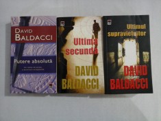 3 carti: Putere absoluta / Ultimul supravietuitor / Ultima secunda - David BALDACCI foto