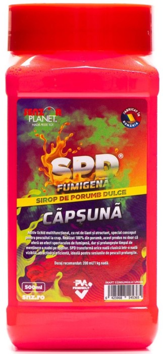 SPD SENZOR Sirop De Porumb Dulce Fumigena, Capsuna, 500ml