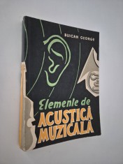 Buican George Elemente de acustica muzicala foto