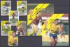 DB1 Gambia Fotbal CM Italia 1990 Hagi Romania 6 v. + 2 x SS MNH, Nestampilat