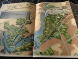 Harta, Plan, Sat Olimpic, Berlin, 1936, litografie, sali, stadioane, arene,80x30