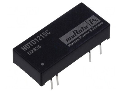 Convertor DC/DC 3W 9-18V la 15V/-15V DIP NDTD1215C foto