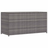 vidaXL Ladă de depozitare de grădină, gri, 120x50x60 cm, poliratan