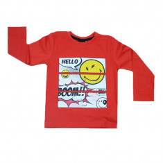 Bluza cu maneca lunga pentru baieti Disney Smiley BBD-02, Rosu foto