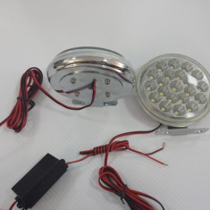 Proiectoare LED DRL 107B 20 leduri / proiector ManiaCars