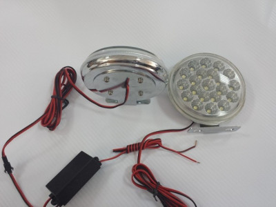 Proiectoare LED DRL 107B 20 leduri / proiector ManiaCars foto