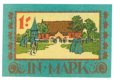 46 - Jeton GERMANIA - 1 Mark - 1922 UNC ( 9 / 6 cm ) foto