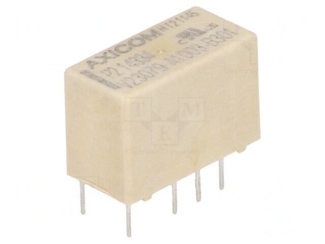 Releu electromagnetic DPDT 12VDC 2A THT