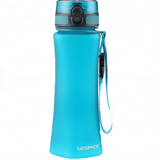 Sticla apa slim Uzspace Tritan, fara BPA cu capac 700ml cyan Handy KitchenServ