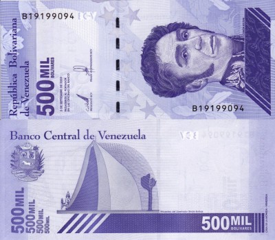 VENEZUELA 500.000 bolivares 2020 UNC!!! foto