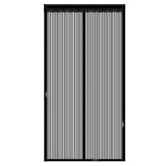 Plasa anti-insecte, cu inchidere magnetica, latime 80-100cm, inaltime 210-220cm, negru Household NewTrend