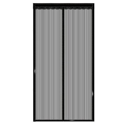 Plasa anti-insecte, cu inchidere magnetica, latime 80-100cm, inaltime 210-220cm, negru foto
