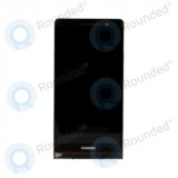 Capacul frontal al modulului display Huawei Ascend P6+lcd+digitizer negru