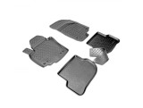Covorase Cauciuc Tip Tavita VW Touran 2003-2015 + Protectie Tunel Spate ALM, Negre, Fara Miros