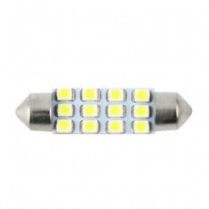 Bec sofit 12 SMD LED lumina albastra 12V (11x39mm) (set 2 buc.) 85627 Mall