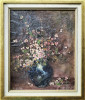 Coman Ardeleanu-"Flori de măr" (verso "Zeiţa lunii")- pictură pe pânză, Ulei, Impresionism