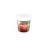 Set 8 pahare petrecere din plastic model Cars 3 (Disney) 200 ml
